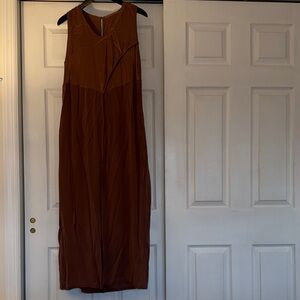 Elegant Brown Maxi Dress